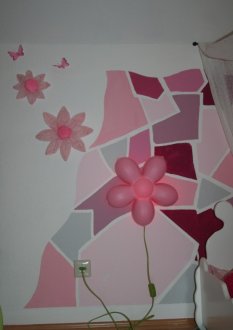 Kinderzimmer 'rosa Mosaik'