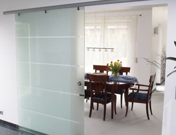 Schiebetüren aus Glas - ein neuer Trend in der Innenarchitektur